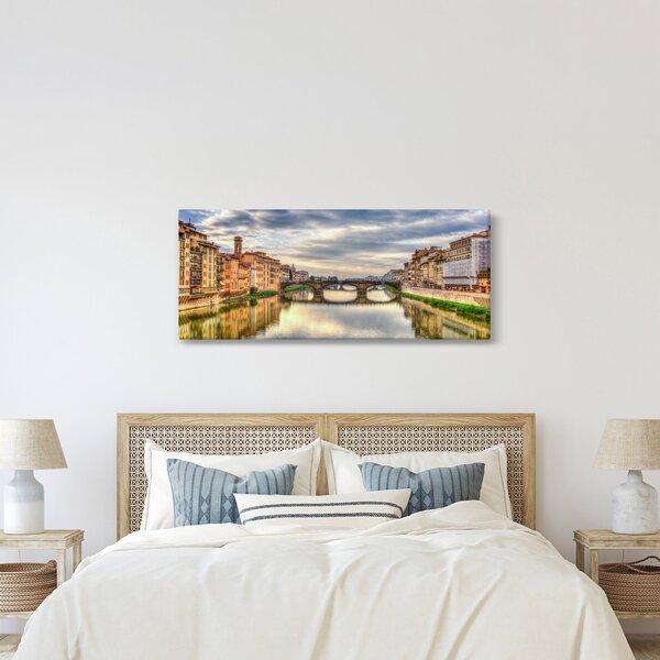 Slika grada s rijekom (120x50 cm)