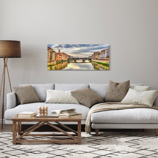 Slika grada s rijekom (120x50 cm)