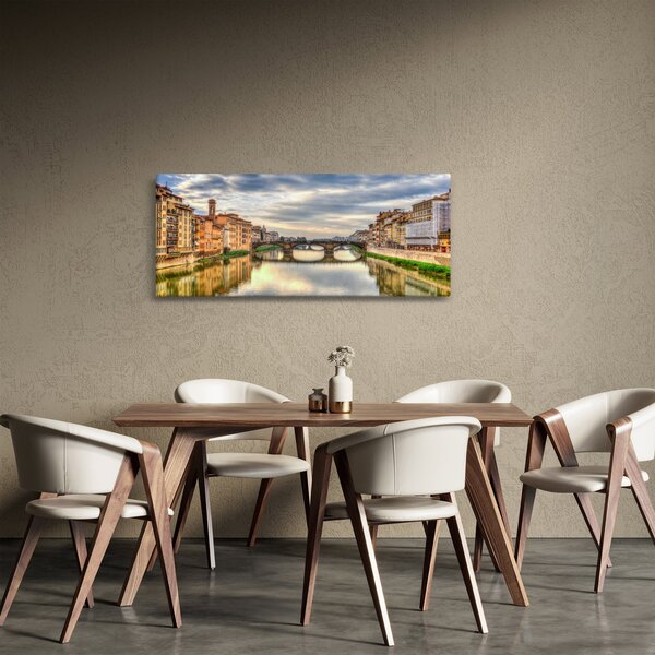 Slika grada s rijekom (120x50 cm)