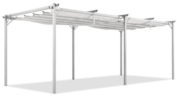 Bijela terasa pergola La Palma 3x6m Garden Point