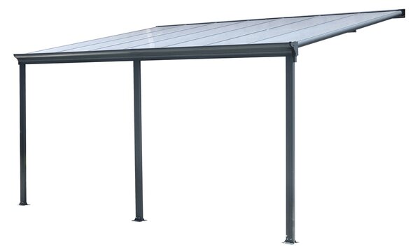 Aluminijska navlaka za terasu San Diego 3 x 4,3 CoverTech antracit