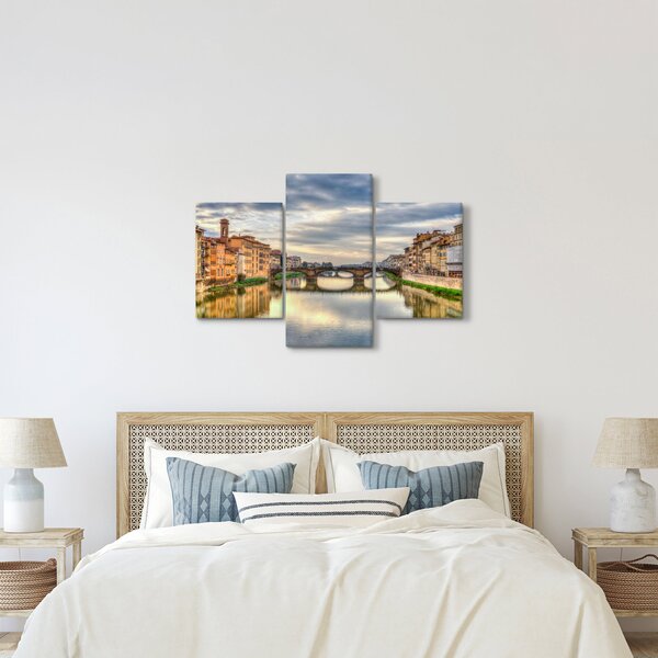Slika grada s rijekom (90x60 cm)