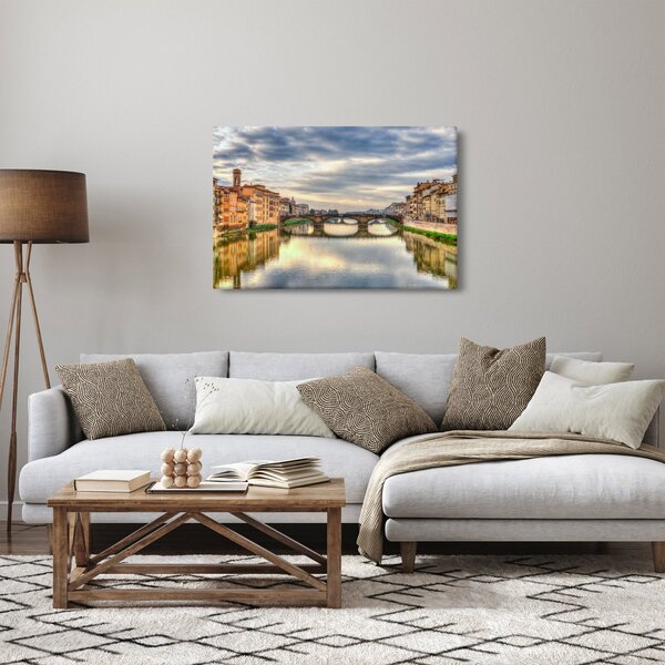 Slika grada s rijekom (90x60 cm)
