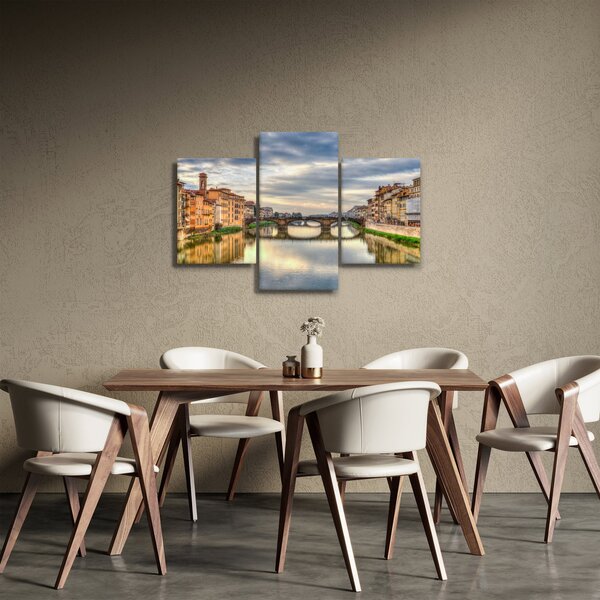 Slika grada s rijekom (90x60 cm)