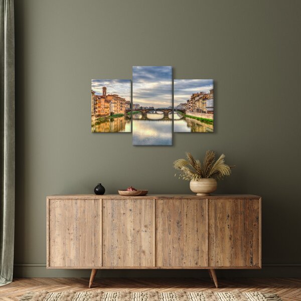 Slika grada s rijekom (90x60 cm)