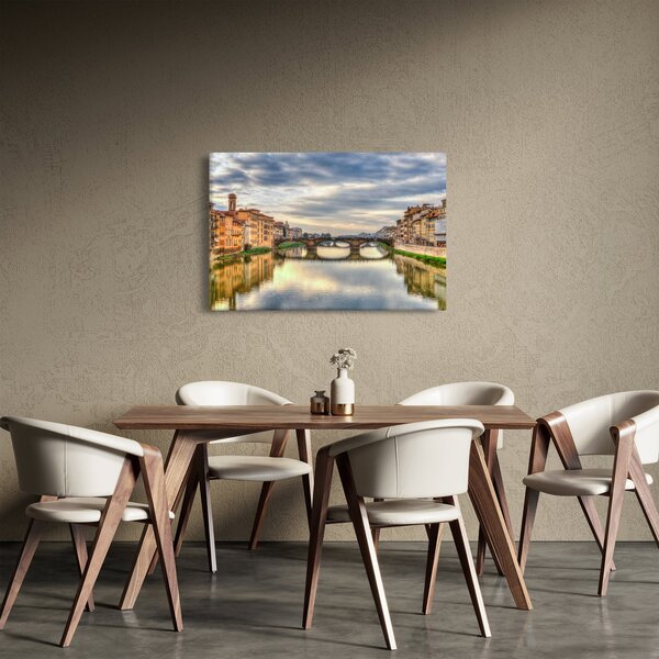 Slika grada s rijekom (90x60 cm)