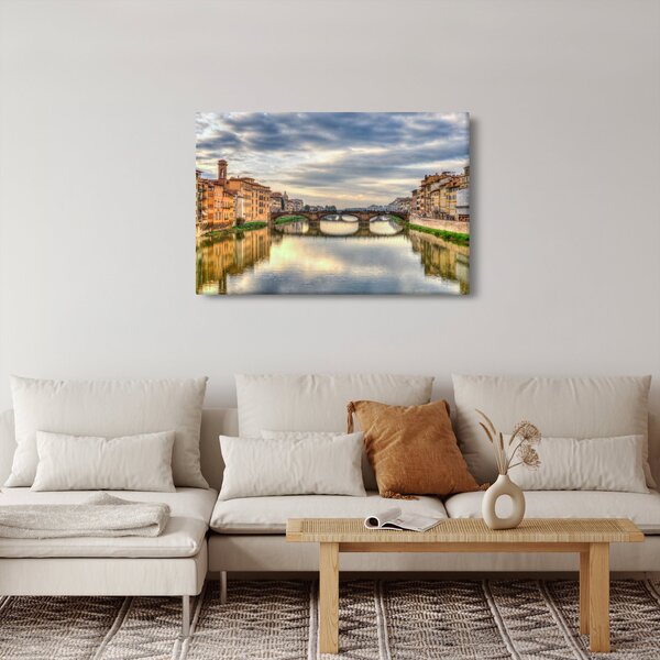 Slika grada s rijekom (90x60 cm)