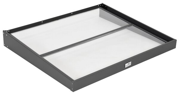 Nadstrešnica za vrata Lubeck 100 x 120 cm CoverTech antracit