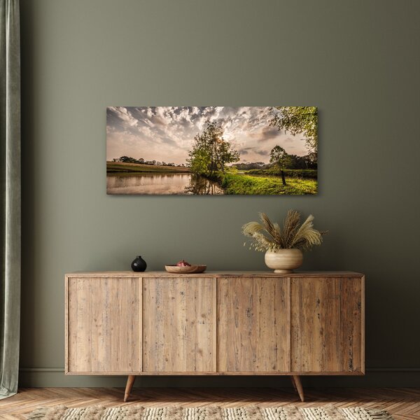 Slika prirode s zrakama (120x50 cm)
