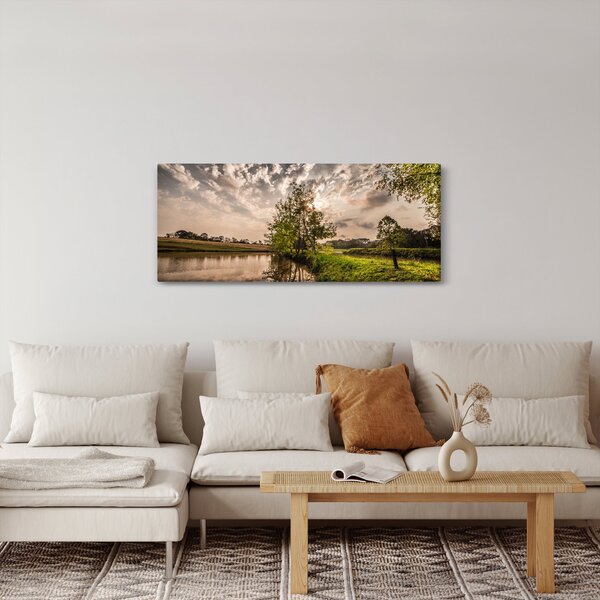 Slika prirode s zrakama (120x50 cm)