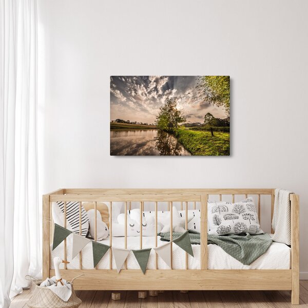 Slika prirode s zrakama (90x60 cm)