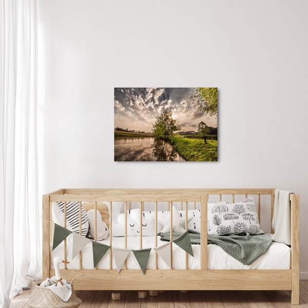 Slika prirode s zrakama (70x50 cm)