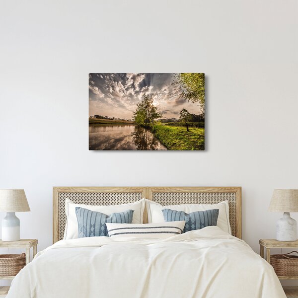Slika prirode s zrakama (90x60 cm)