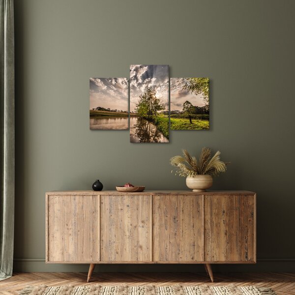 Slika prirode s zrakama (90x60 cm)