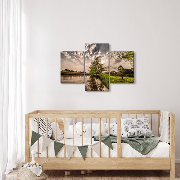 Slika prirode s zrakama (90x60 cm)