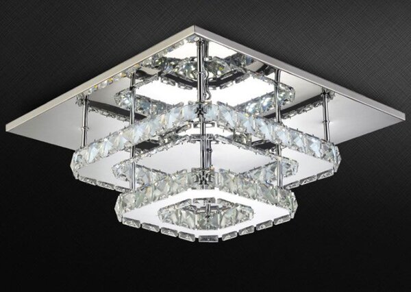 Kistalna stropna lampa LED 24W Kvadratna APP410-C
