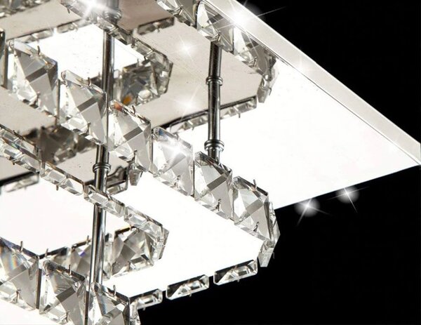 Kistalna stropna lampa LED 24W Kvadratna APP410-C