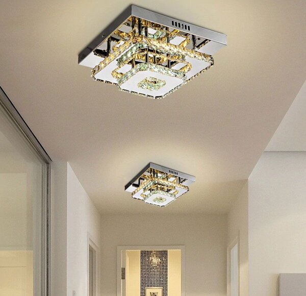 Kistalna stropna lampa LED 24W Kvadratna APP410-C
