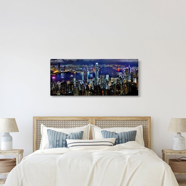 Slika noćnog grada (120x50 cm)