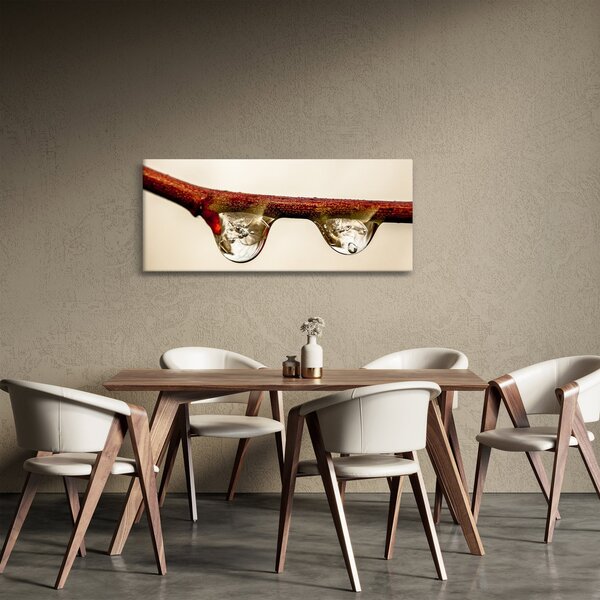 Slika kapljica na grani (120x50 cm)