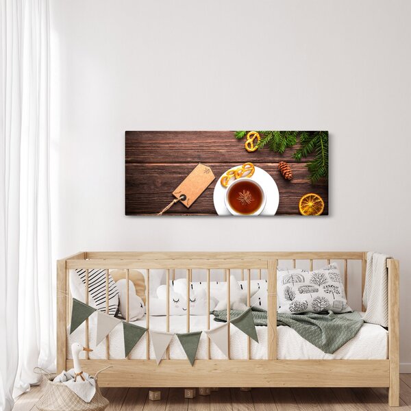 Slika - šalica s ukrasima (120x50 cm)