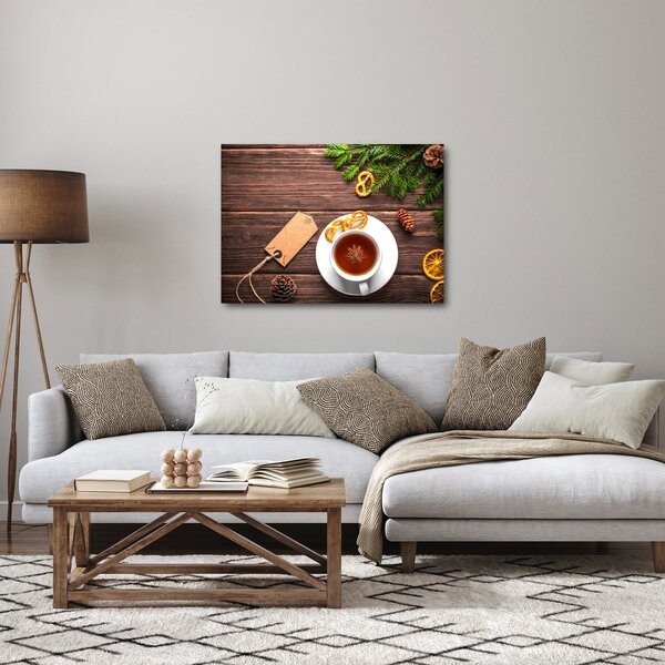Slika - šalica s ukrasima (70x50 cm)