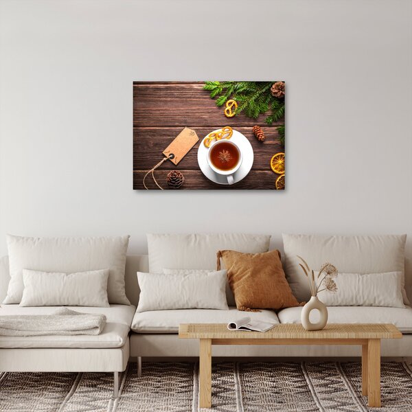 Slika - šalica s ukrasima (70x50 cm)