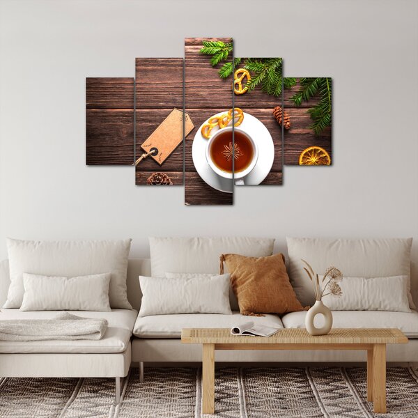 Slika - šalica s ukrasima (150x105 cm)