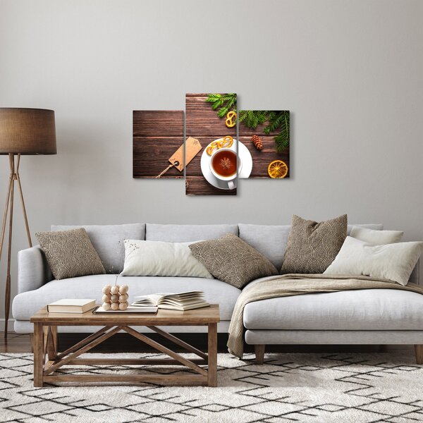 Slika - šalica s ukrasima (90x60 cm)