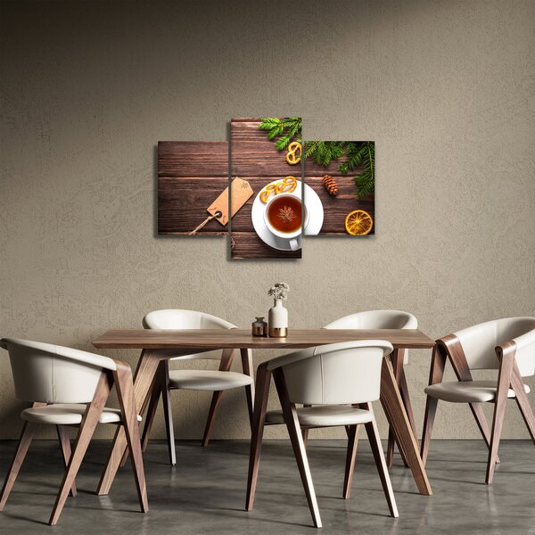 Slika - šalica s ukrasima (90x60 cm)