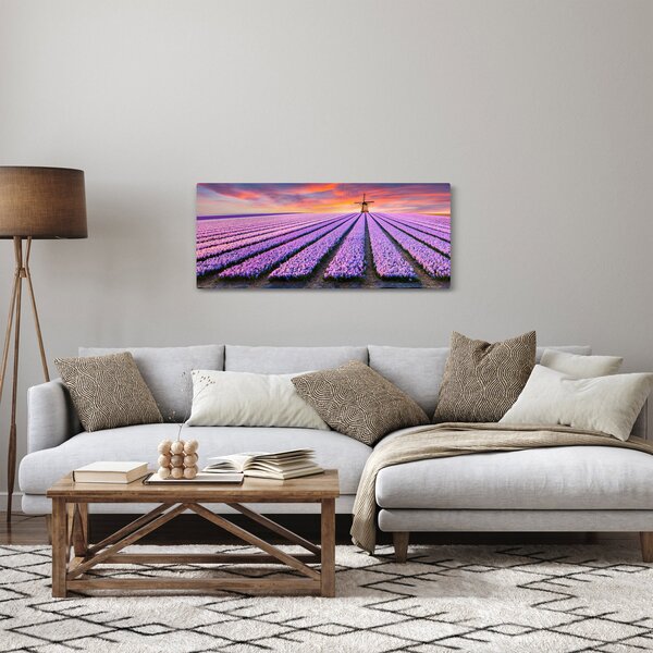 Slika - farma cvijeća (120x50 cm)