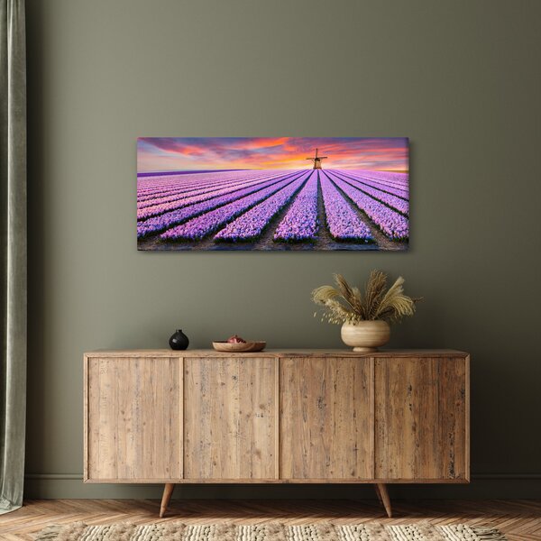 Slika - farma cvijeća (120x50 cm)