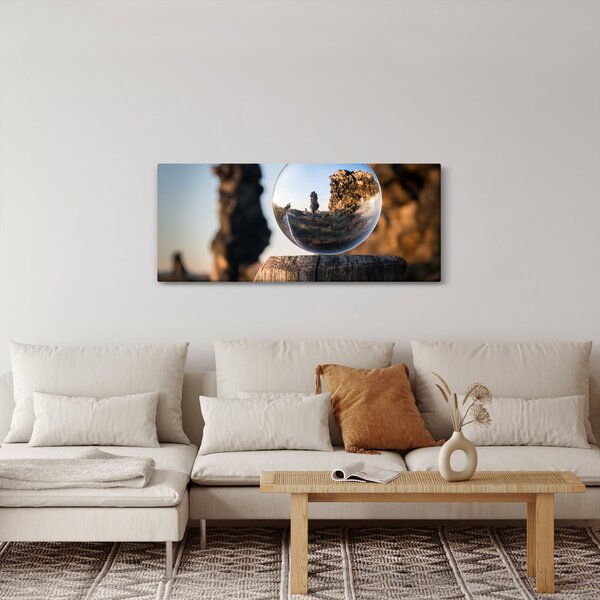 Slika povećala i krajolika (120x50 cm)