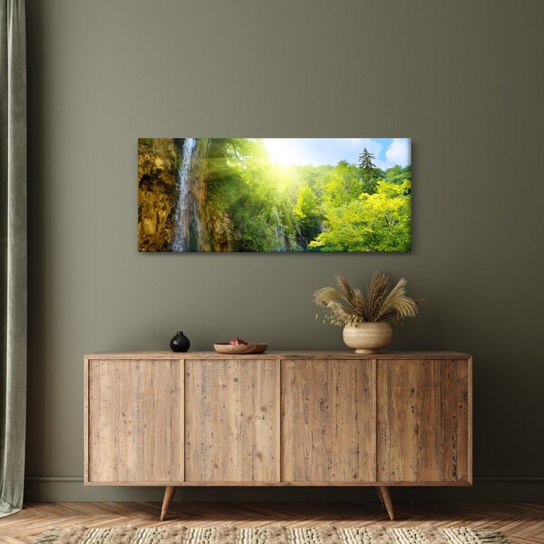 Slika - slapovi u prašumi (120x50 cm)