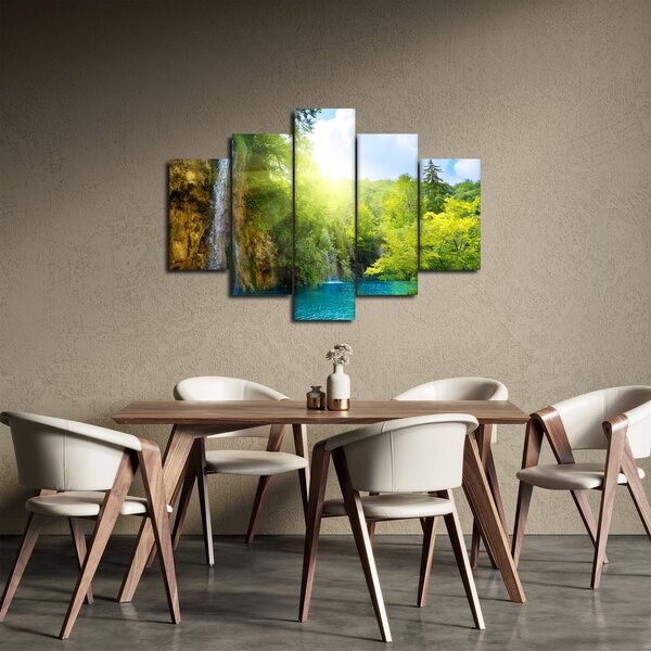 Slika - slapovi u prašumi (150x105 cm)