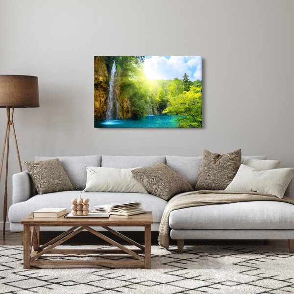 Slika - slapovi u prašumi (90x60 cm)