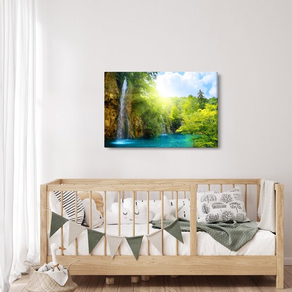 Slika - slapovi u prašumi (90x60 cm)