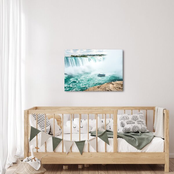 Slika slapova s ​​brodom (70x50 cm)