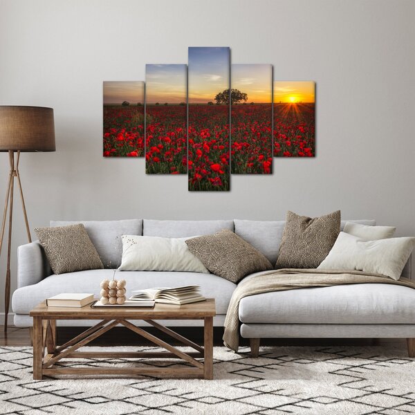 Slika livade s makovima (150x105 cm)