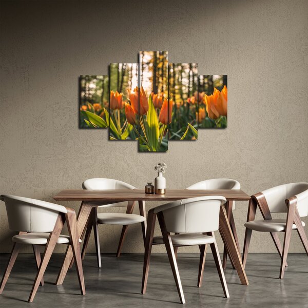 Slika - narančasti tulipani (150x105 cm)