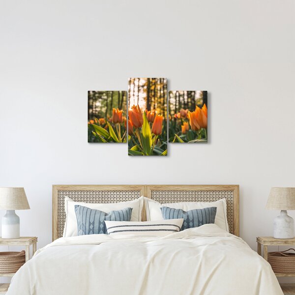 Slika - narančasti tulipani (90x60 cm)