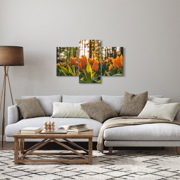 Slika - narančasti tulipani (90x60 cm)