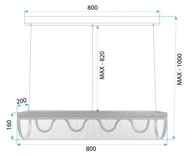 Viseća stropna lampa Led APP1409-CP