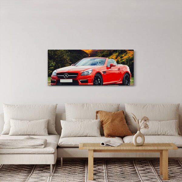 Slika - crveni Mercedes (120x50 cm)