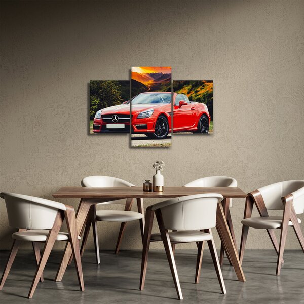 Slika - crveni Mercedes (90x60 cm)