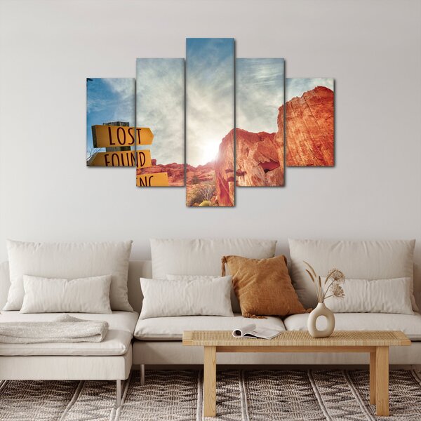 Slika putokaza s natpisom (150x105 cm)