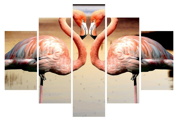 Slika - dva flaminga (150x105 cm)