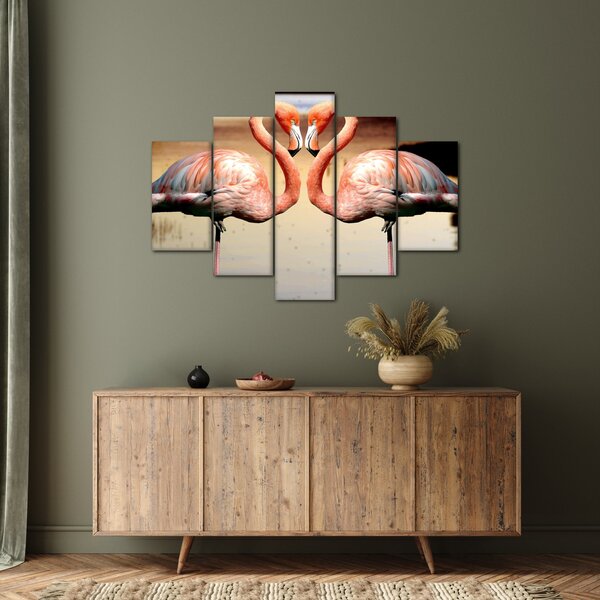 Slika - dva flaminga (150x105 cm)