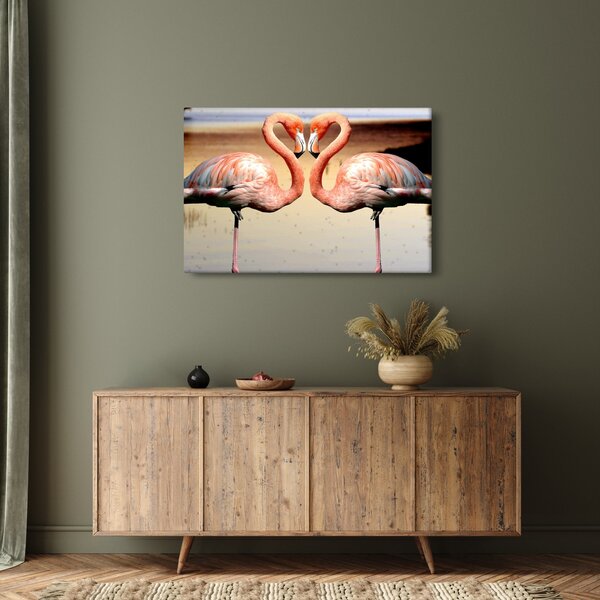 Slika - dva flaminga (90x60 cm)