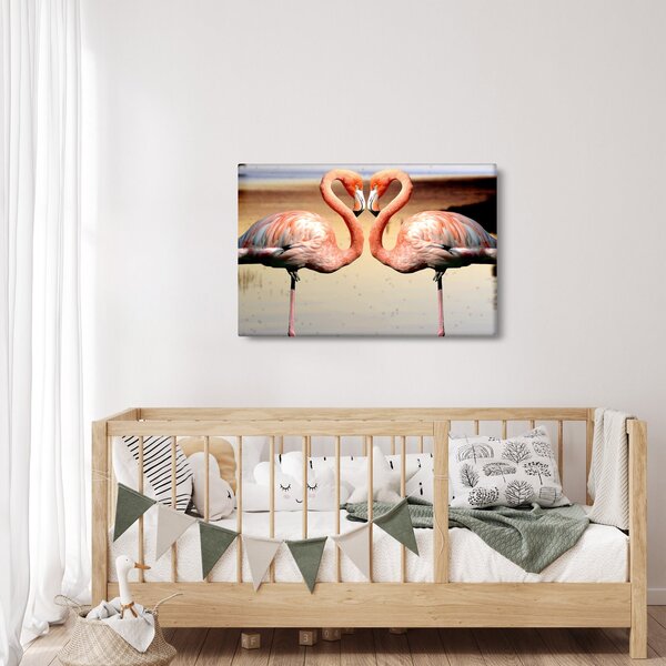 Slika - dva flaminga (90x60 cm)